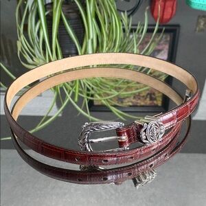 Vintage Brighton Leather Belt, Womens 30”